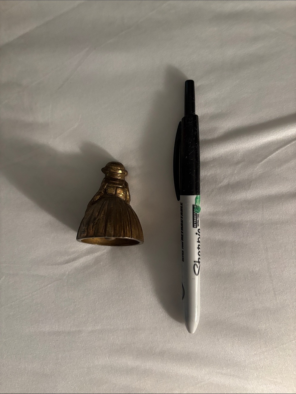 Small Brass Bell Accent - Gold Tone
